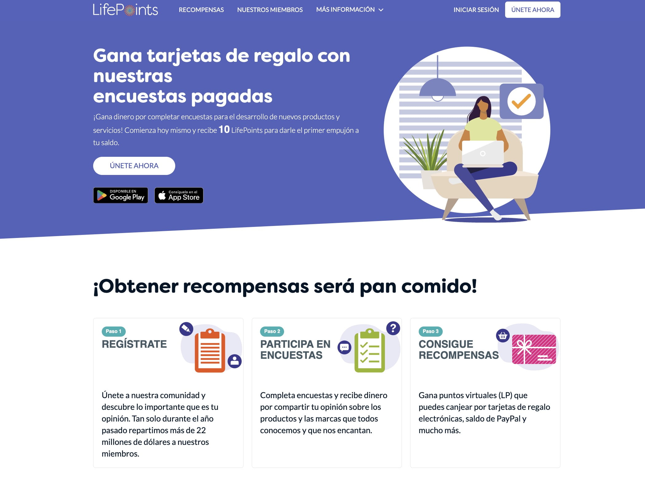 Recompensas en efectivo por completar encuestas en español