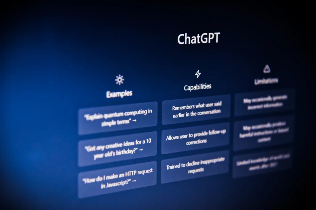 Chat GPT pantalla principal